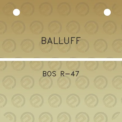 balluff-bos-r-47