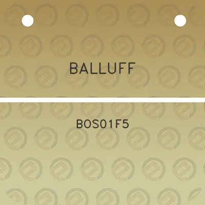 balluff-bos01f5