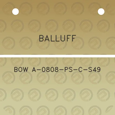 balluff-bow-a-0808-ps-c-s49