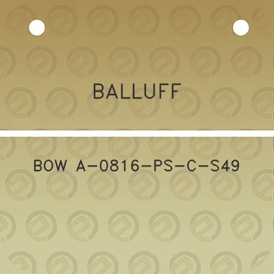 balluff-bow-a-0816-ps-c-s49