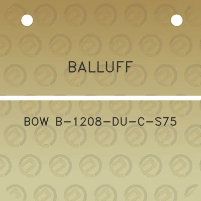 balluff-bow-b-1208-du-c-s75