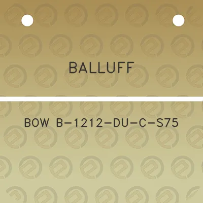 balluff-bow-b-1212-du-c-s75