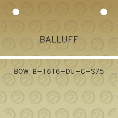 balluff-bow-b-1616-du-c-s75