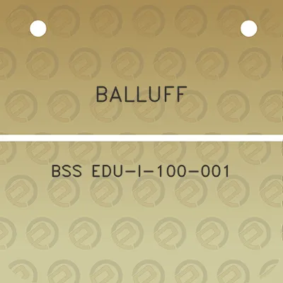 balluff-bss-edu-i-100-001