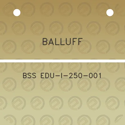 balluff-bss-edu-i-250-001