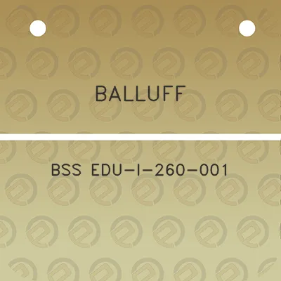 balluff-bss-edu-i-260-001