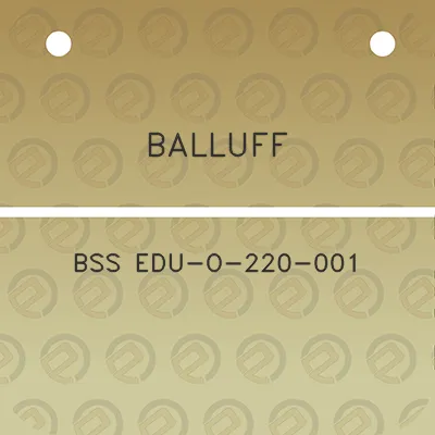 balluff-bss-edu-o-220-001