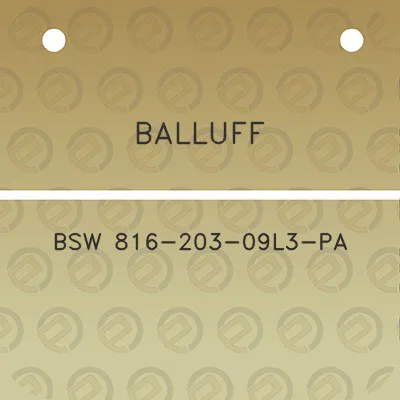 balluff-bsw-816-203-09l3-pa