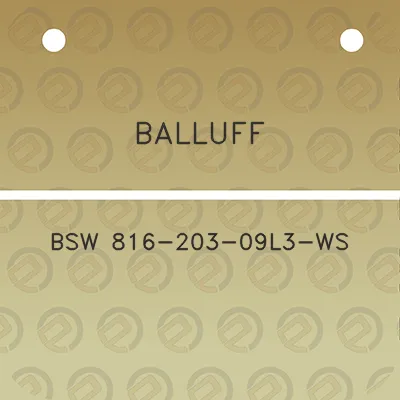 balluff-bsw-816-203-09l3-ws