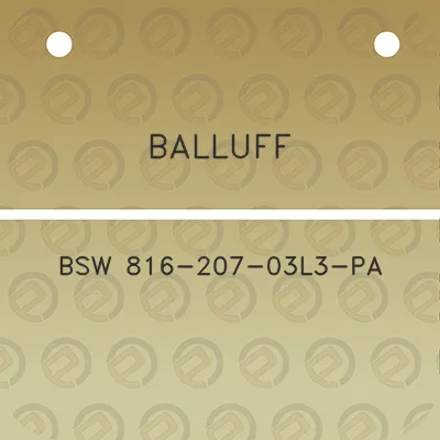 balluff-bsw-816-207-03l3-pa