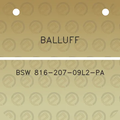 balluff-bsw-816-207-09l2-pa