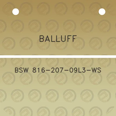 balluff-bsw-816-207-09l3-ws