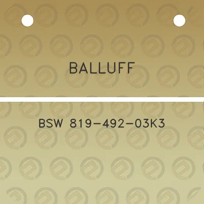 balluff-bsw-819-492-03k3