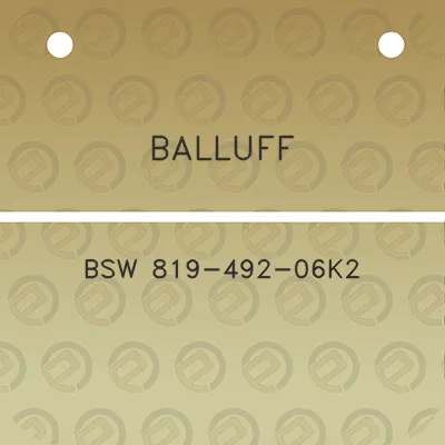 balluff-bsw-819-492-06k2