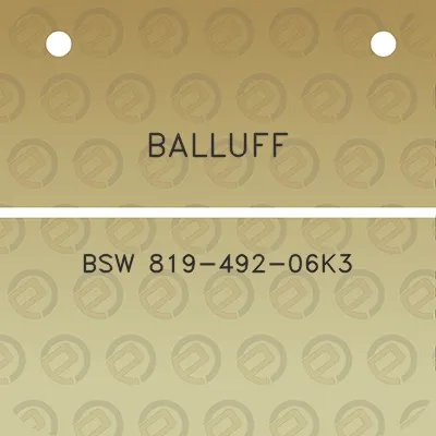 balluff-bsw-819-492-06k3