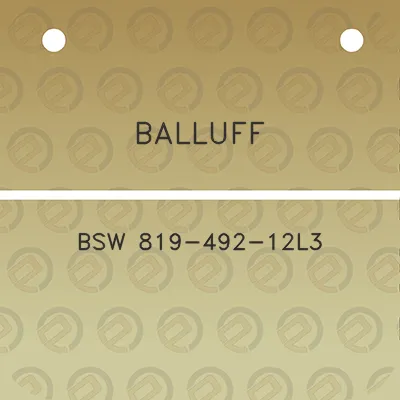 balluff-bsw-819-492-12l3