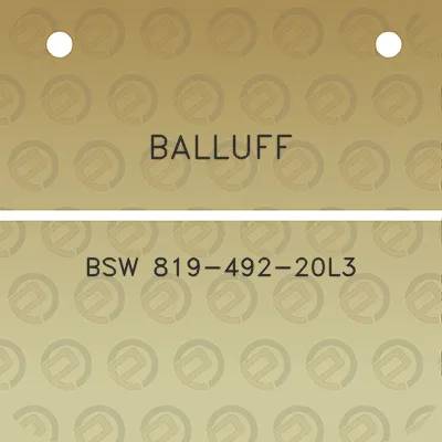 balluff-bsw-819-492-20l3