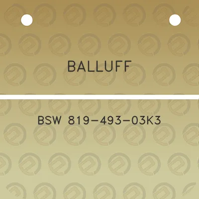 balluff-bsw-819-493-03k3