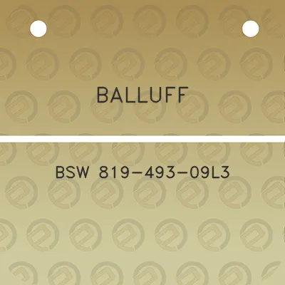 balluff-bsw-819-493-09l3