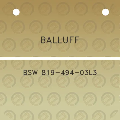 balluff-bsw-819-494-03l3