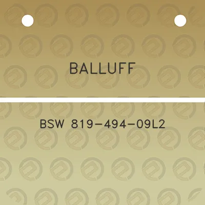 balluff-bsw-819-494-09l2