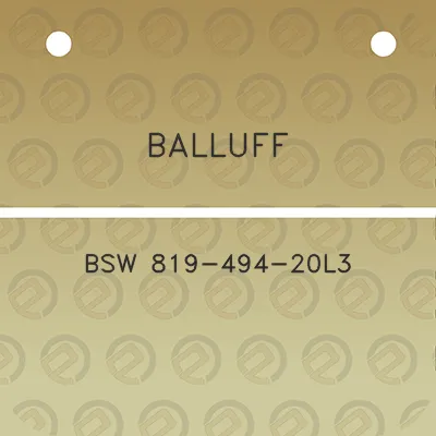 balluff-bsw-819-494-20l3