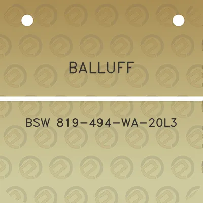 balluff-bsw-819-494-wa-20l3