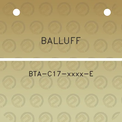 balluff-bta-c17-xxxx-e