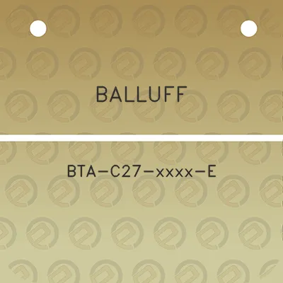 balluff-bta-c27-xxxx-e