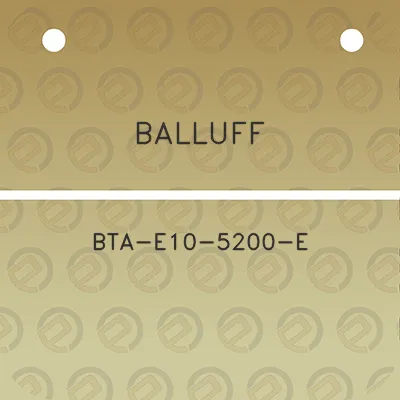 balluff-bta-e10-5200-e