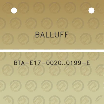 balluff-bta-e17-00200199-e