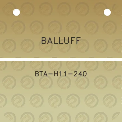 balluff-bta-h11-240