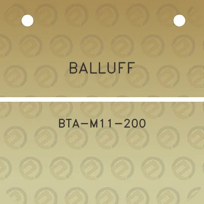 balluff-bta-m11-200