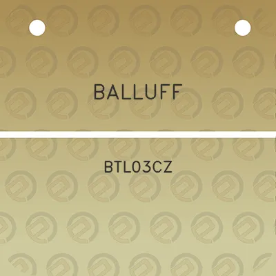 balluff-btl03cz