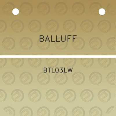 balluff-btl03lw