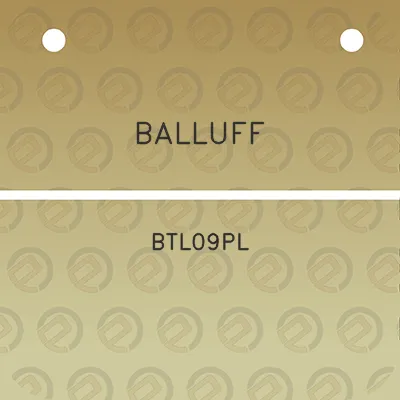 balluff-btl09pl