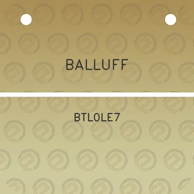 balluff-btl0le7