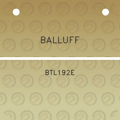 balluff-btl192e