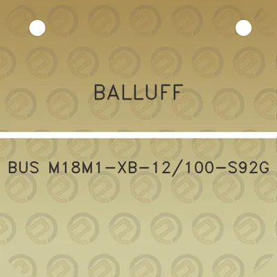 balluff-bus-m18m1-xb-12100-s92g