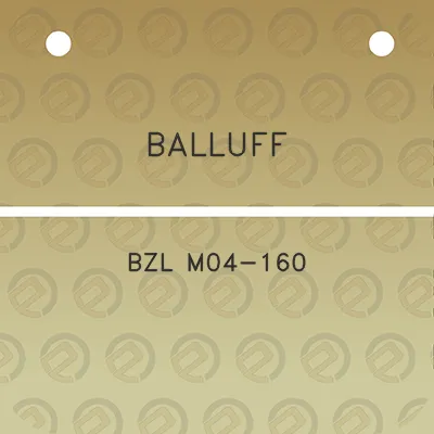 balluff-bzl-m04-160