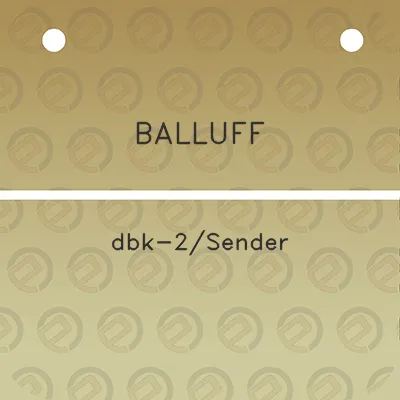 balluff-dbk-2sender