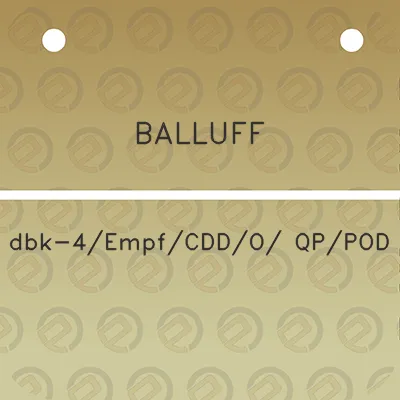 balluff-dbk-4empfcddo-qppod