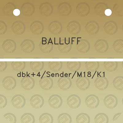 balluff-dbk4senderm18k1