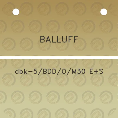 balluff-dbk-5bddom30-es