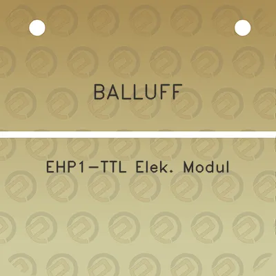 balluff-ehp1-ttl-elek-modul