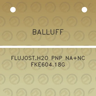 balluff-flujosth2o-pnp-nanc-fke60418g