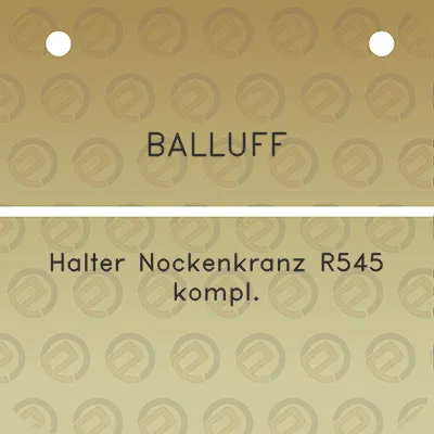 balluff-halter-nockenkranz-r545-kompl