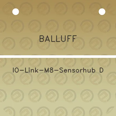 balluff-io-link-m8-sensorhub-d