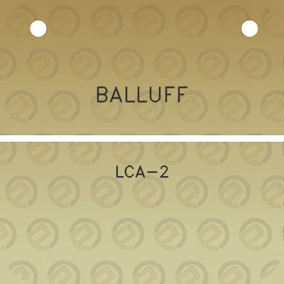 balluff-lca-2