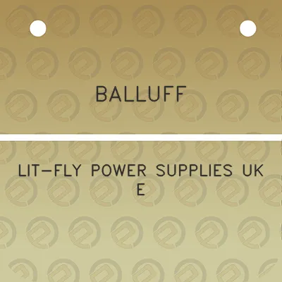 balluff-lit-fly-power-supplies-uk-e